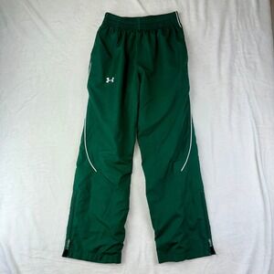 Under Armour Track Pants Womens SP Loose Green Athletic Warm Up Sportswear Y2K